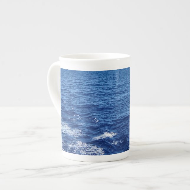 Caneca De Porcelana Veja o mar (Frente Esquerda)