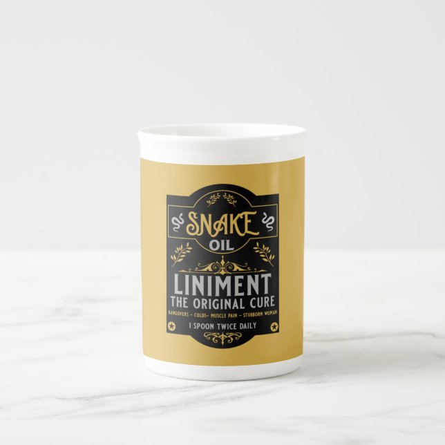 Caneca De Porcelana Vendedor de óleo de cobra, presentes engraçados pa (Frente)