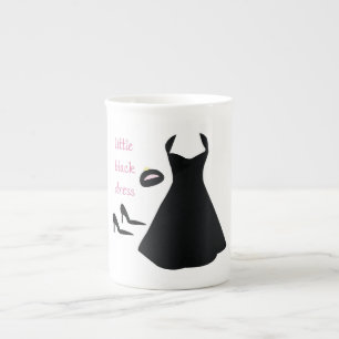 Caneca De Porcelana Vestido Preto