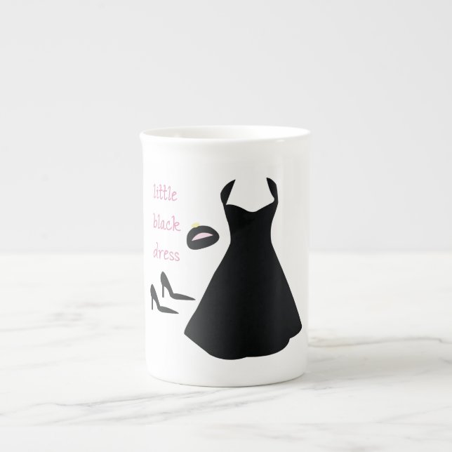 Caneca De Porcelana Vestido Preto (Frente)