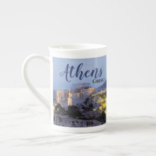 Caneca De Porcelana Viagem Cênica Atenas Grécia