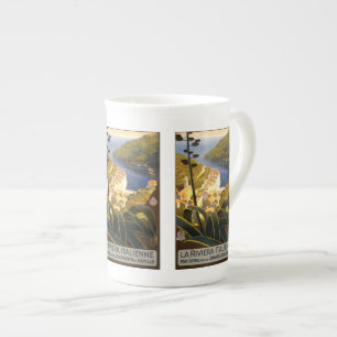 Caneca De Porcelana Viagens vintage italiano Riviera Itália