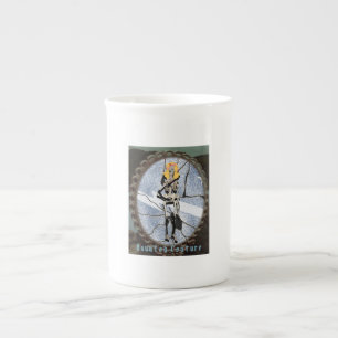 Caneca De Porcelana Vibrações assustadoras de Halloween vintage Mikiti