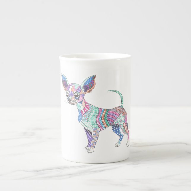 Caneca De Porcelana Vibrant Chihuahua Special Mug (Frente)