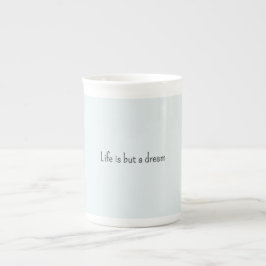 Caneca De Porcelana Vida Azul Romântica é apenas um sonho