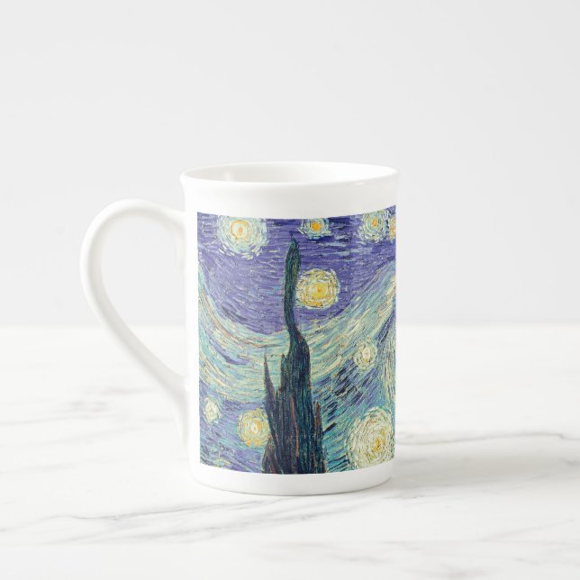 Caneca De Porcelana Vincent Van Gogh/ A Noite Estrelada (Esquerda)