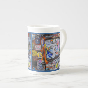 Caneca De Porcelana Vinhetas