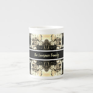 Caneca De Porcelana Vintage Áustria Viena Dreimaderlhaus Fiaker