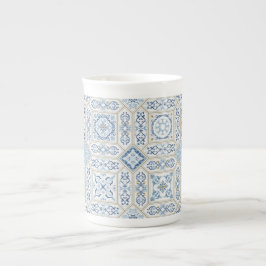 Caneca De Porcelana Vintage Portugal Azulejo traditional