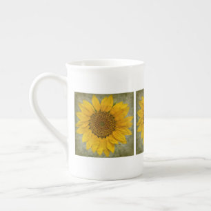 Caneca De Porcelana Vintage Sunflower Mug