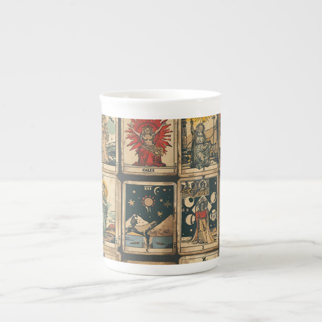 Caneca De Porcelana Vintage Tarot Specialty Mug (Frente)