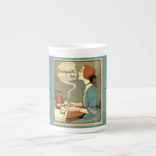 Caneca De Porcelana Vintage Tranquilli-tea Tea-riffic