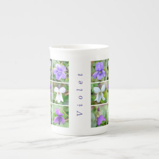 Caneca De Porcelana 'Violeta'