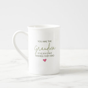 Caneca De Porcelana Você É A Vovó Que Todos Desejam Ter