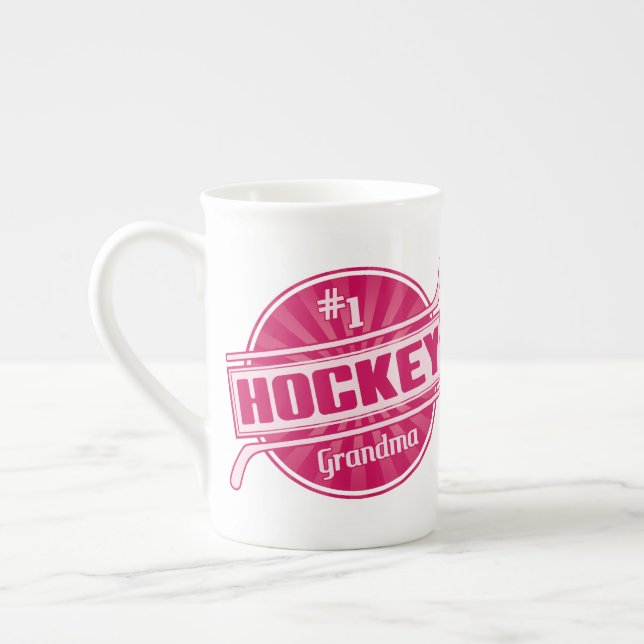 Caneca De Porcelana Vovó de Hockey Número 1 (Esquerda)