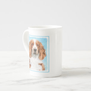 Caneca De Porcelana Welsh Springer Spaniel Painting - Arte Original de