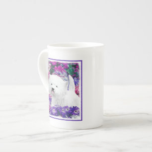 Caneca De Porcelana West Highland White Terrier Pintando Arte Canina