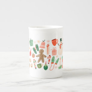 Caneca De Porcelana Whimsical Christmas Specialty Mug
