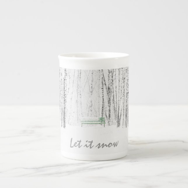 Caneca De Porcelana White Christmas Tale (Frente)