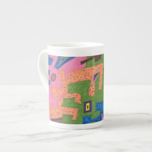 Caneca De Porcelana "WildLife" Abstrato Art