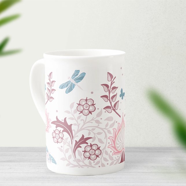 Caneca De Porcelana William Morris Em Mauve (Criador carregado)