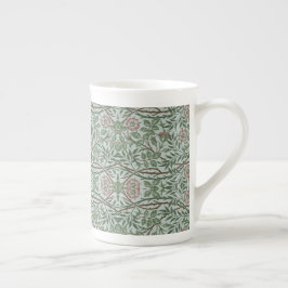 Caneca De Porcelana William Morris Vintage Doce Rosas Briar Folhagem