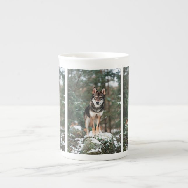 Caneca De Porcelana Wolfdog (Frente)