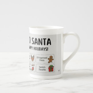 Caneca De Porcelana Yo Santa Funny Summer Christmas Tropical Holiday