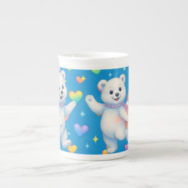 Caneca De Porcelana Zarah the Dancing Polar Bear Custom Party Cups