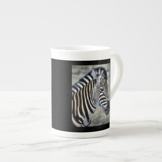 Caneca De Porcelana Zebras Lovers Art (Frente Esquerda)