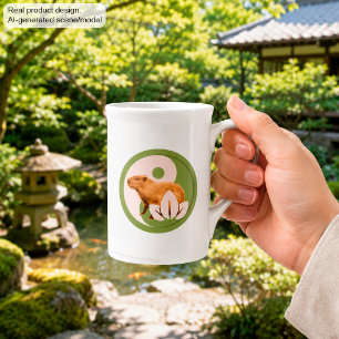 Caneca De Porcelana Zen Capybara Yin Yang