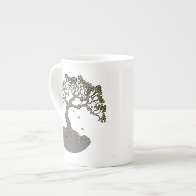 Caneca De Porcelana Zen Tree~Specialty Mug (Frente Esquerda)