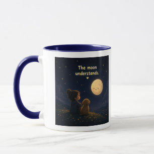 Caneca de presente celestial amante da lua
