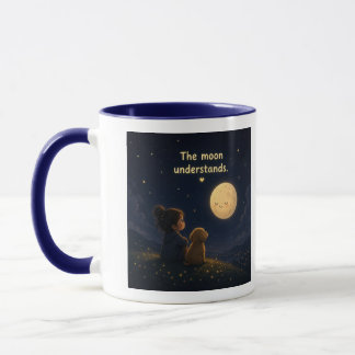 Caneca de presente celestial amante da lua