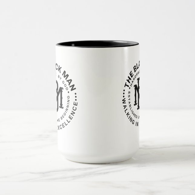 Caneca de Presente com Emblema do Homem Negro - Ci (Centro)