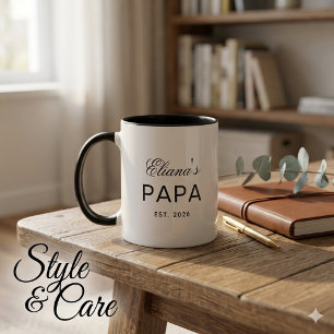 Caneca de Presente Combo Papai com Texto Personali