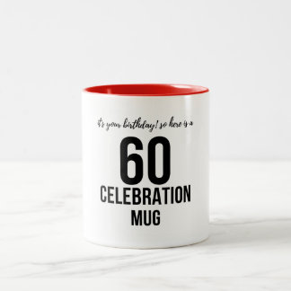 caneca de presente de 60 anos | Ideia de presente 