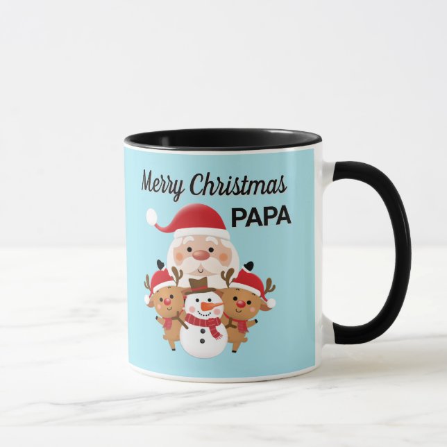 Caneca de presente de Natal PAPAI (Direita)