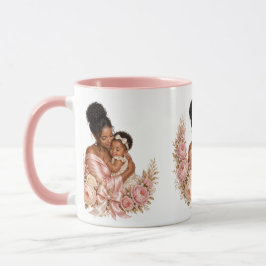 Caneca de presente do Dia das Mães luxuosa preto m