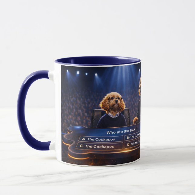 Caneca de Presente Engraçada para Cockapoo | Quem  (Esquerda)