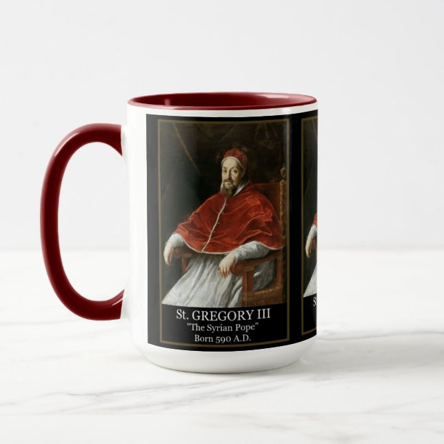 Caneca de Presente "Papa Gregório III O Papa Sírio (Esquerda)
