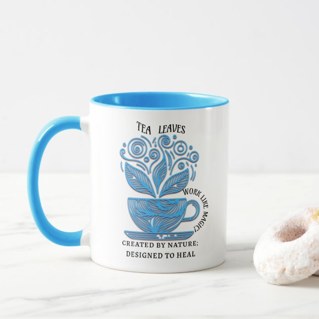 Caneca de presente para amante de chá lindo para b (Com Donut)