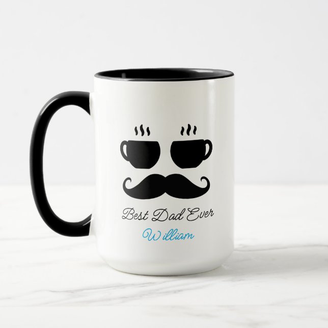 Caneca de Presente para Pai Bigode & Macchiato (Esquerda)