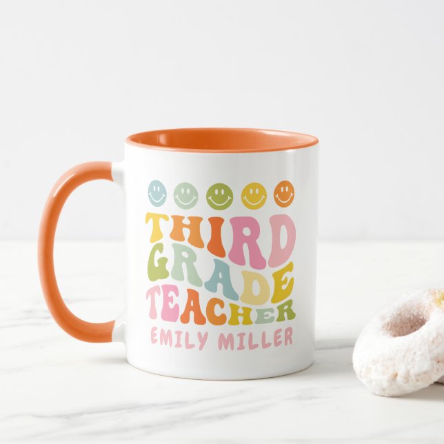 Caneca de Presente para Professor(a) da Terceira S (Com Donut)