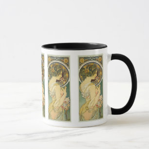 Caneca de Primevere do La do ~ de Alphonse Mucha