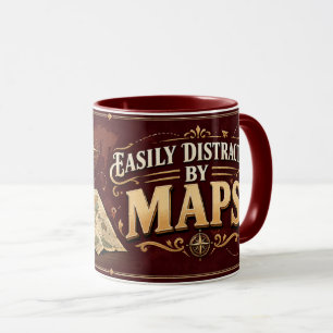 Caneca de Professor de Geografia - Facilmente Dist