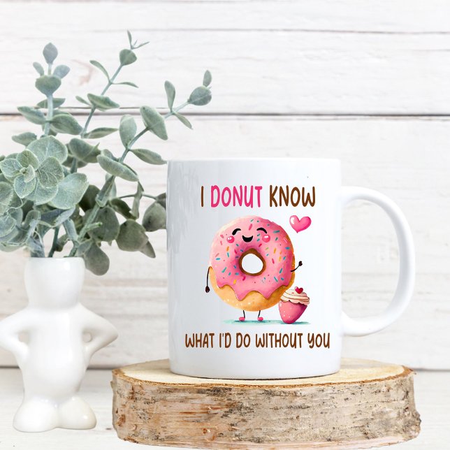 Caneca de Proposta de Dama de Honra de Donut Fofa (Donut Know Mug)