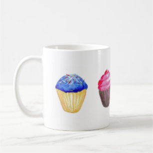 Caneca de quatro cupcakes