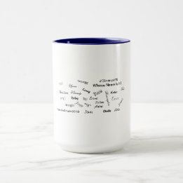 Caneca De Quem É Esse Nome? Lâmpadas com Nomes Unisex