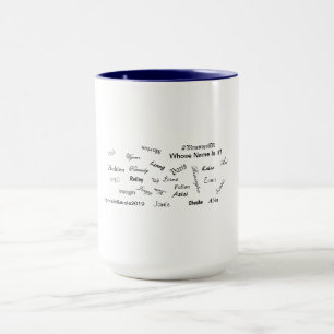 Caneca De Quem É Esse Nome? Lâmpadas com Nomes Unisex